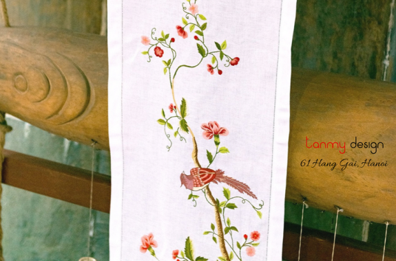 Table runner - phoenix embroidery